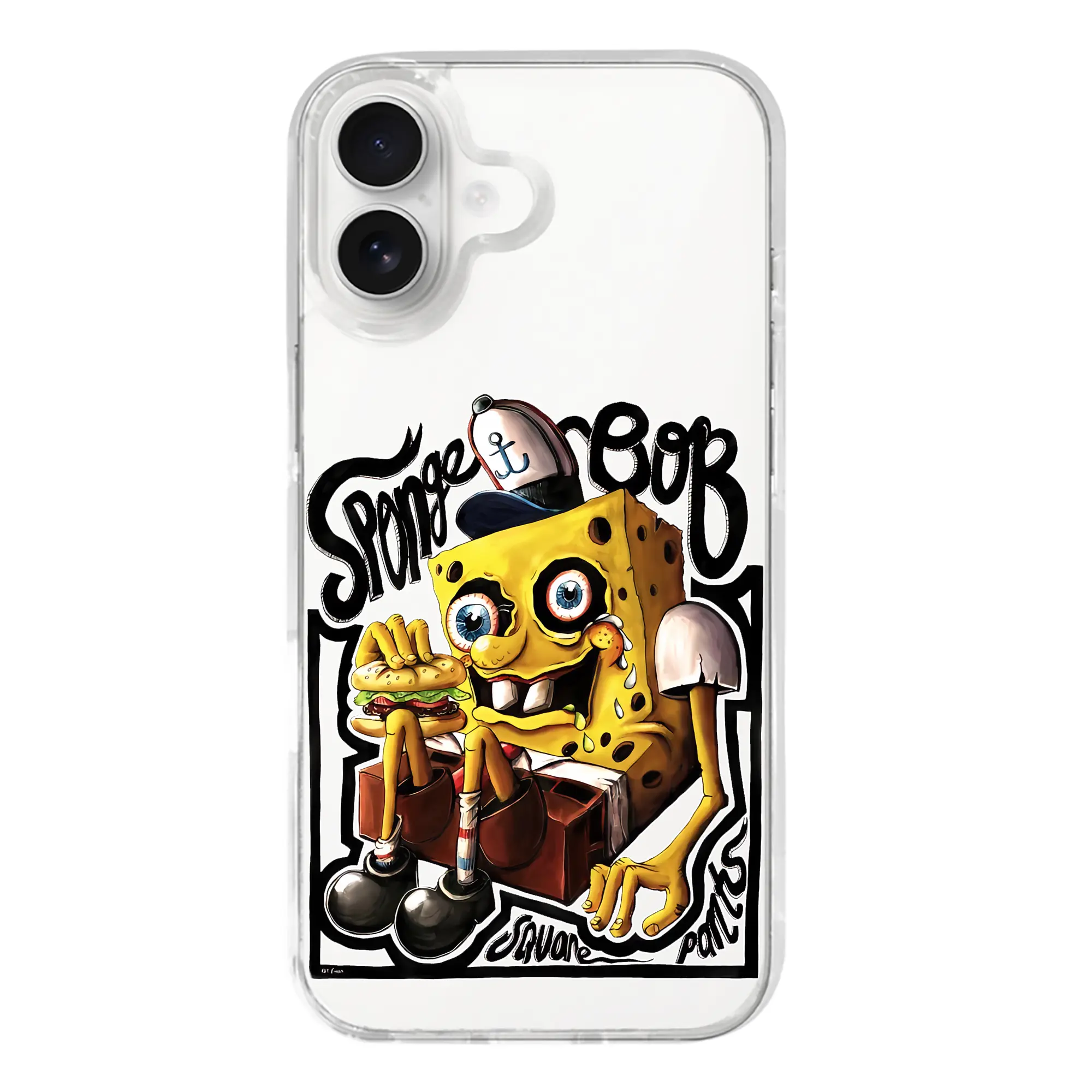 スポンジボブ グッズ スポンジボブ - iPhone 17シリーズ 透明スマホケース – 薄型・耐衝撃・精密フィット保護カバー